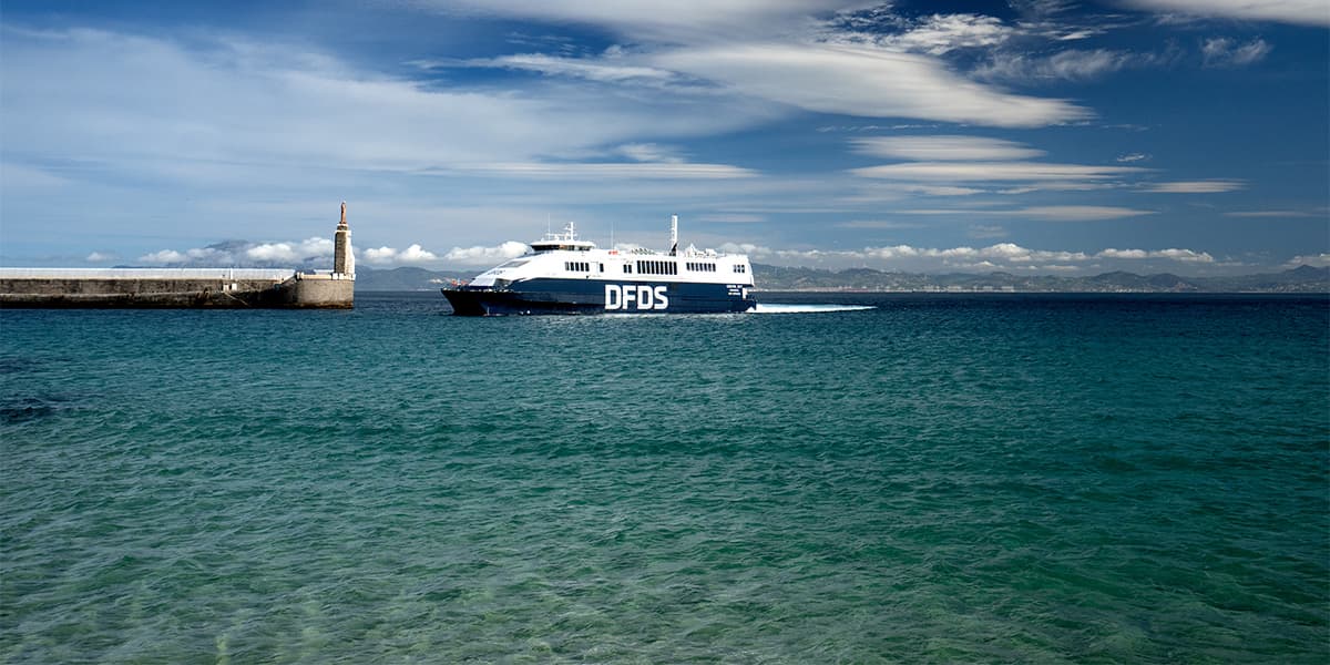 Ceuta Jet entering the Port of Tarifa