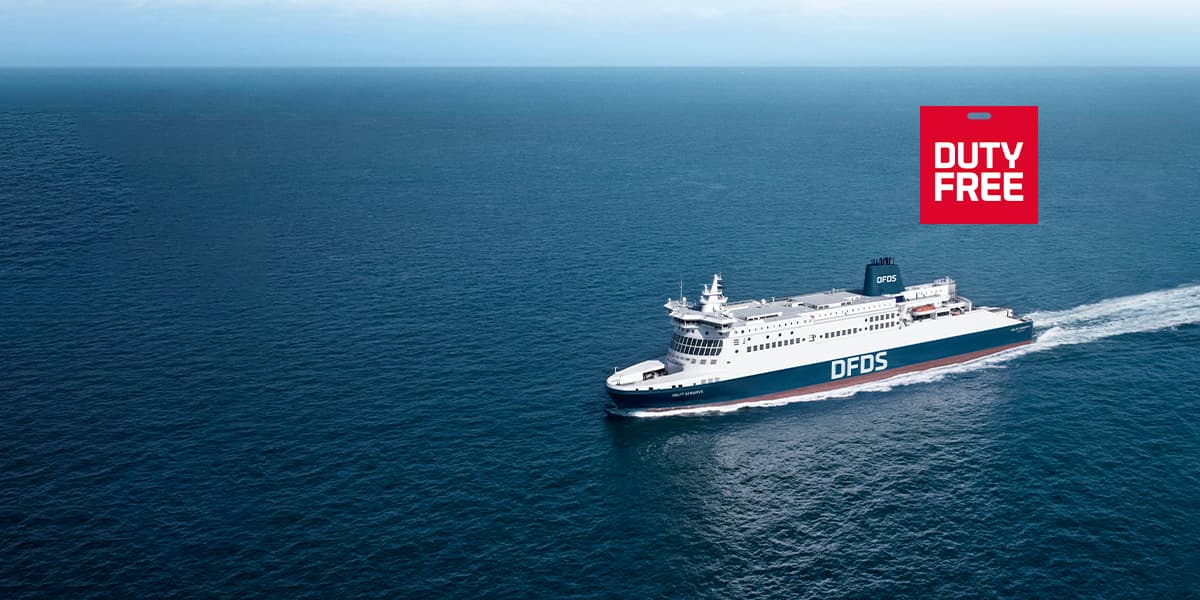 DFDS Ferry to Dunkirk with Duty Free shop onboard