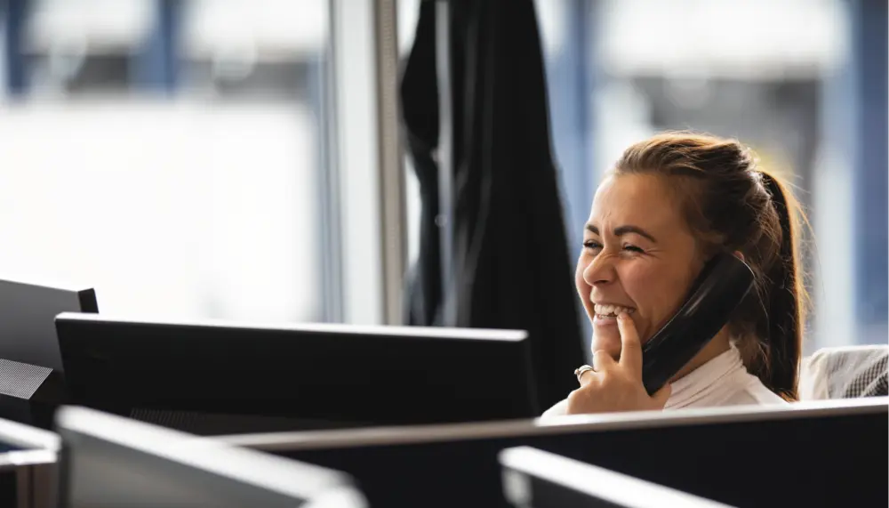 Woman talking in phone