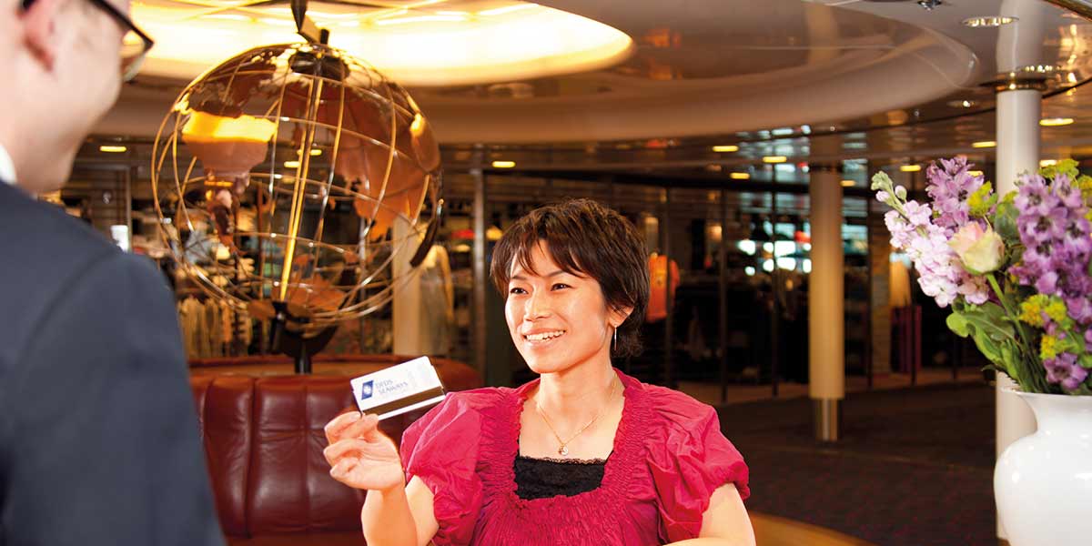 Women onboard ferry