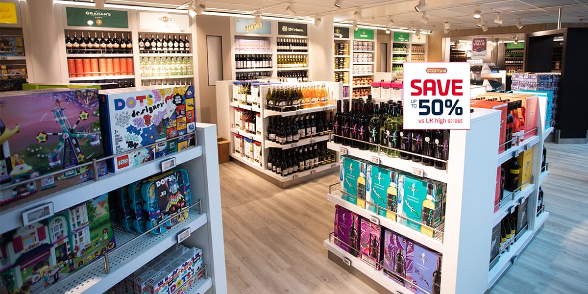 Duty Free Shop onboard Dover-Calais Route