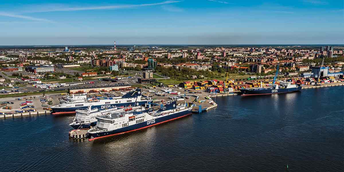 Le navi DFDS sulla rotta per i Baltici