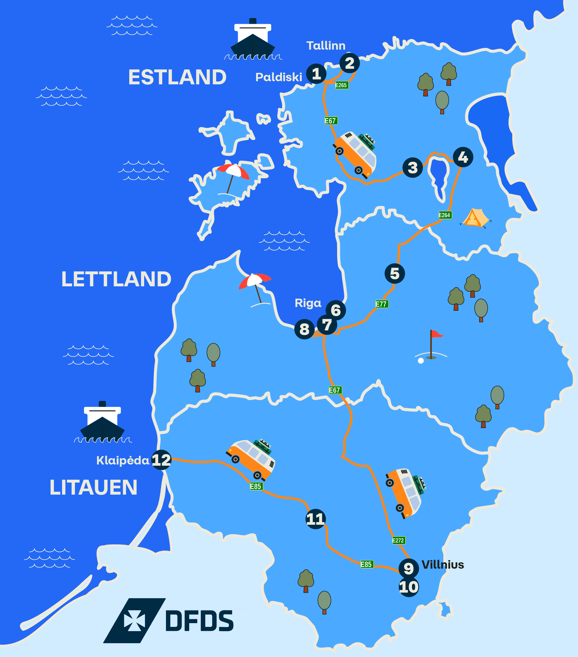 Food Guide in Baltics with 12 restaurants to visit made by DFDS