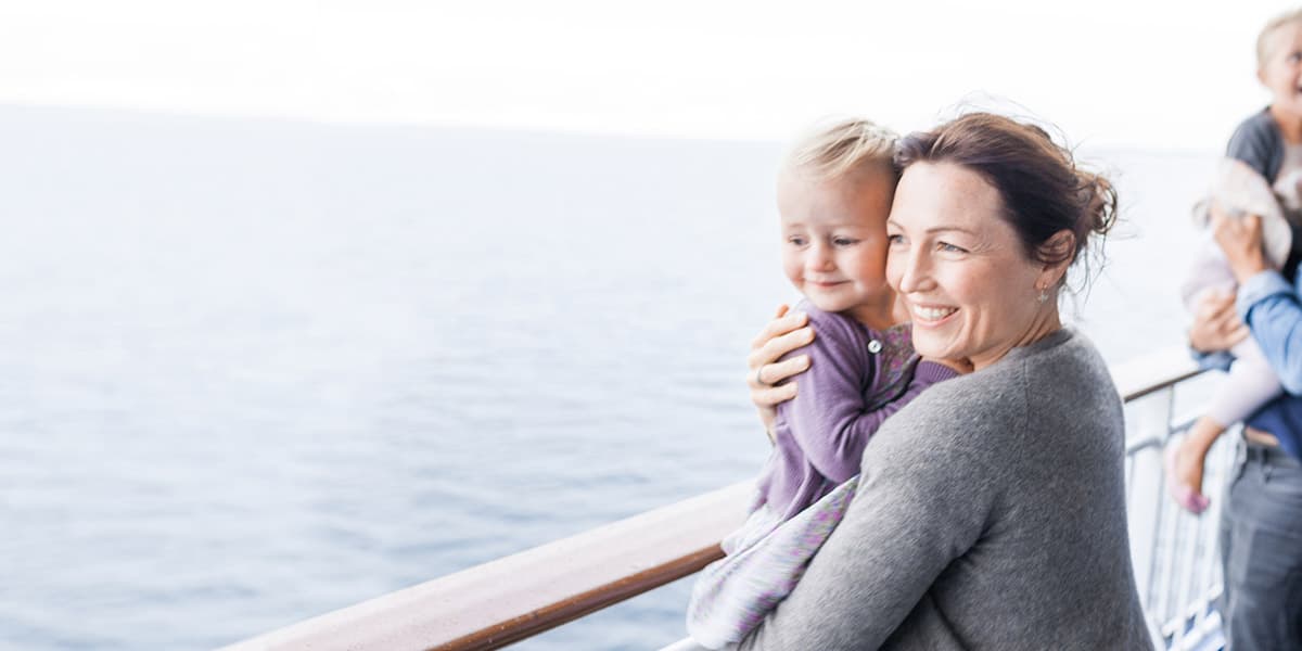 Family on deck