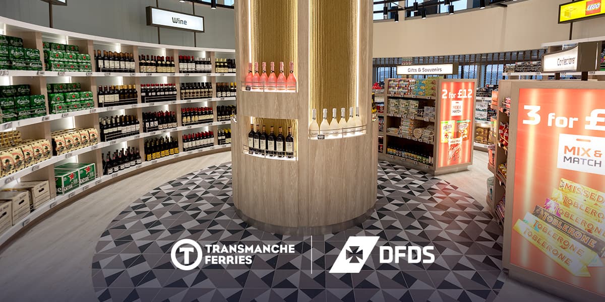 Duty-Free Shop on board the DFDS Dieppe-Newhaven ferry