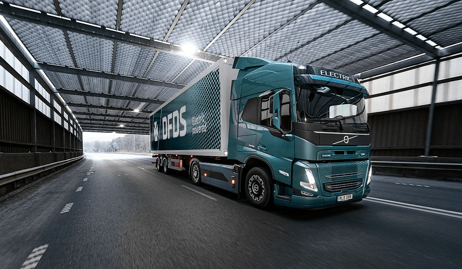 DFDS Volvo partnership electric logistics truck