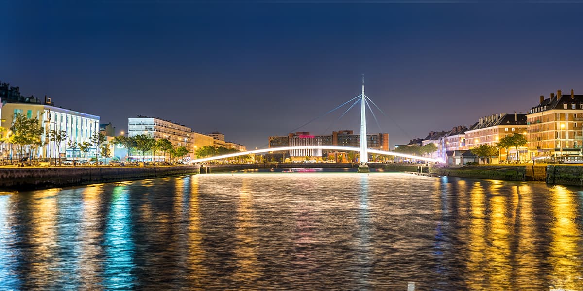 Footbridge in Le Havre, Seine-Maritime