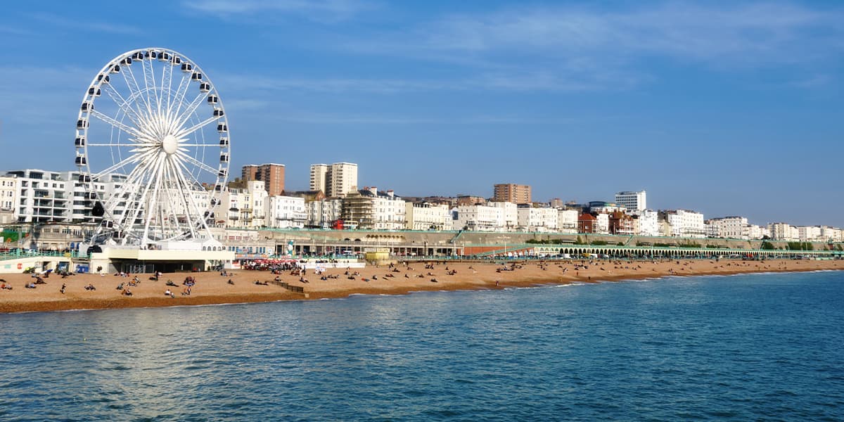 Brighton sea front, England